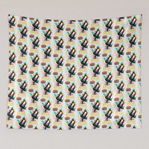 Item preview, Retro Graffiti Breakdancer Street Art Break The Limits designed and sold by SholoStudio.