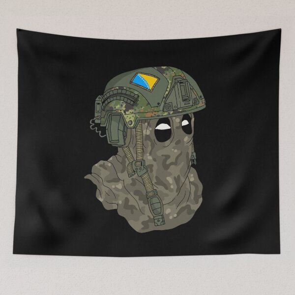 Item preview, Bosnian soldier, fast helmet. designed and sold by JJadx.