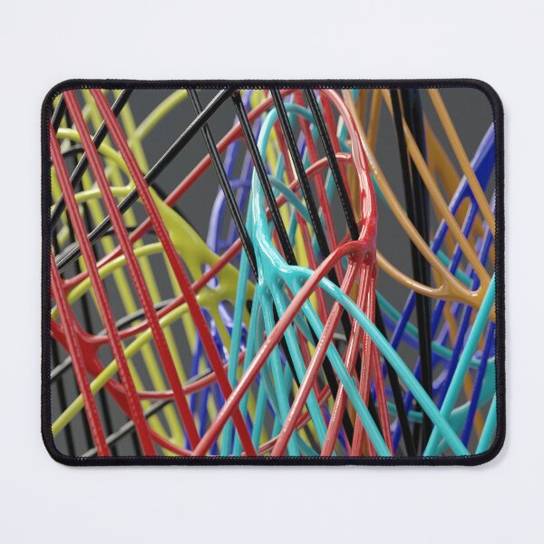 Item preview, Colored Lines: Abstract 3D Tangle - Dynamic Pop Art designed and sold by Keltoi-art.