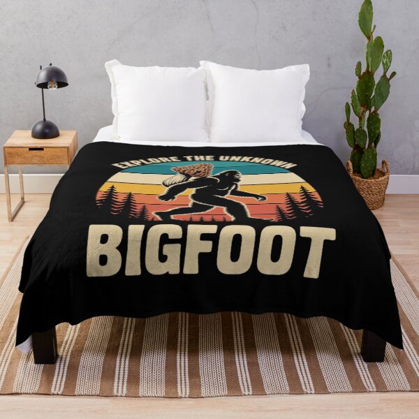 Item preview, Bigfoot Foraging Morels Sasquatch Mycology Morel Mushroom designed and sold by lilLilaBatArt.