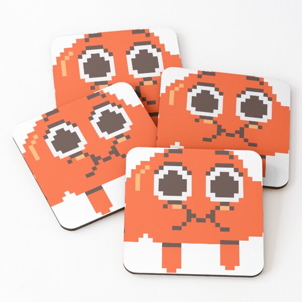 Item preview, Cute Orange Pixel Fish Character designed and sold by SaraSoraya.