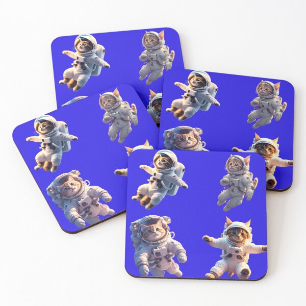 Item preview, Astronaut Cats Exploring Space – Cute Cosmic Kitty Adventure  designed and sold by SweetRossel.