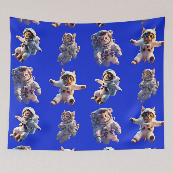 Item preview, Astronaut Cats Exploring Space – Cute Cosmic Kitty Adventure  designed and sold by SweetRossel.