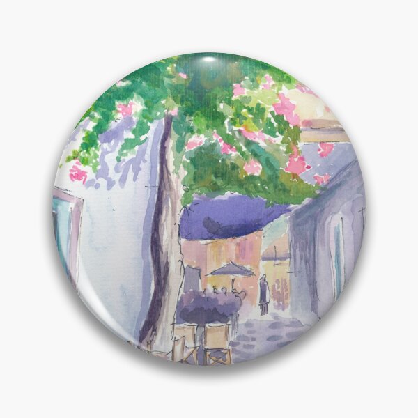Item preview, Greek Old Town Alley on a Lonely Ionian Sea Island designed and sold by artshop77.