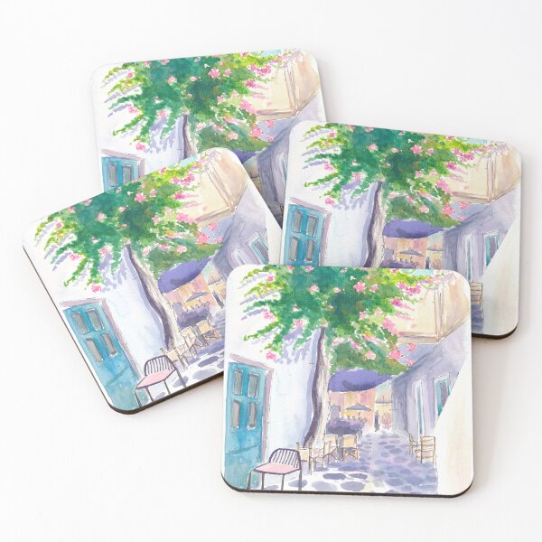 Item preview, Greek Old Town Alley on a Lonely Ionian Sea Island designed and sold by artshop77.