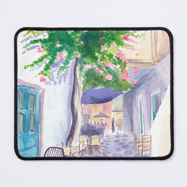 Item preview, Greek Old Town Alley on a Lonely Ionian Sea Island designed and sold by artshop77.