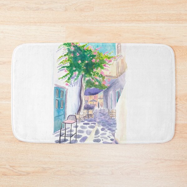 Item preview, Greek Old Town Alley on a Lonely Ionian Sea Island designed and sold by artshop77.