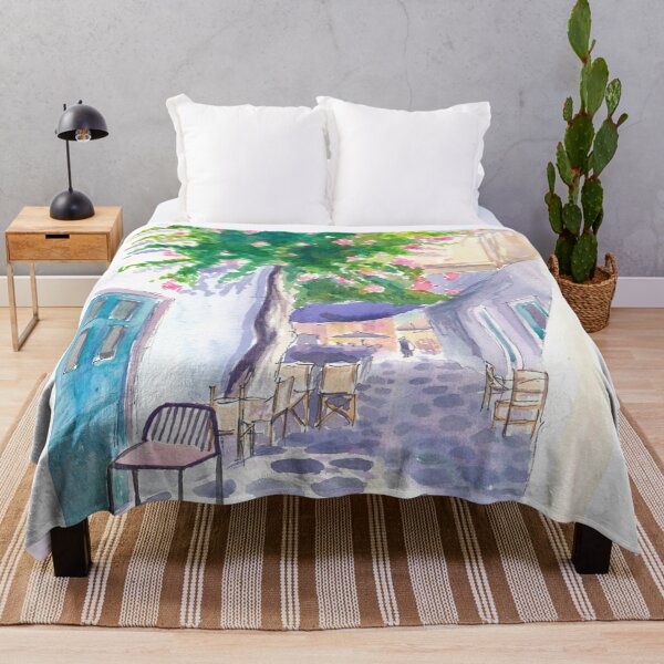Item preview, Greek Old Town Alley on a Lonely Ionian Sea Island designed and sold by artshop77.