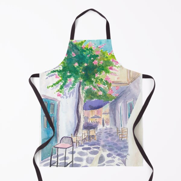 Item preview, Greek Old Town Alley on a Lonely Ionian Sea Island designed and sold by artshop77.