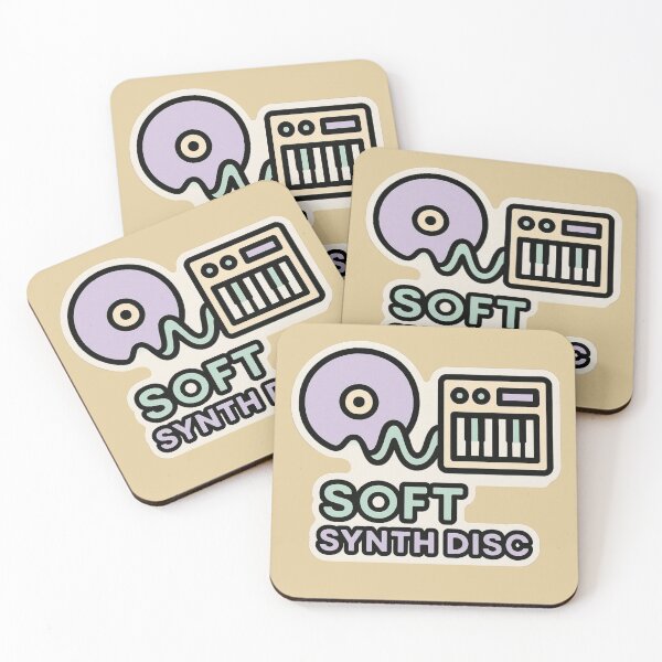 Item preview, Soft Synth Disc – Minimal Synthwave Producer Sticker designed and sold by |TRSSHOP|.