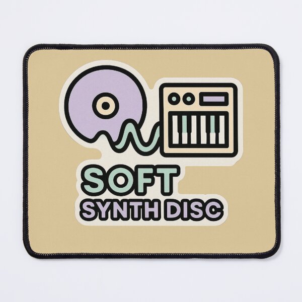 Item preview, Soft Synth Disc – Minimal Synthwave Producer Sticker designed and sold by |TRSSHOP|.