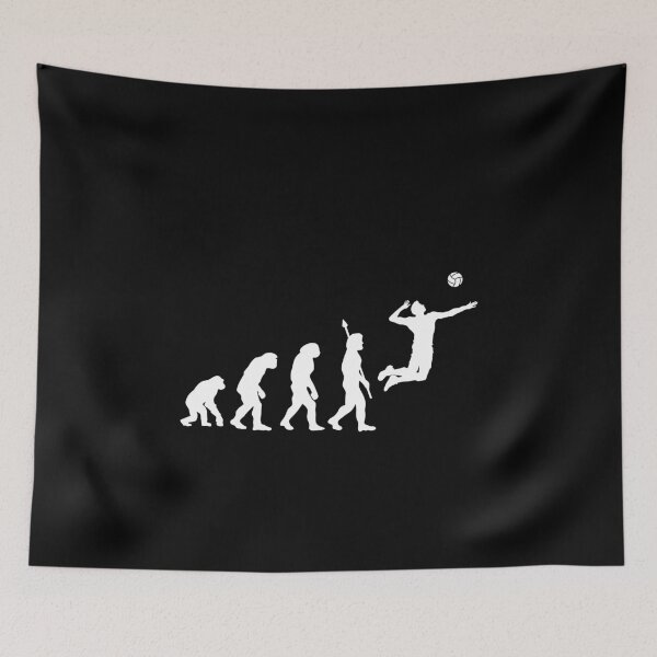 Item preview, Volleyball Evolution Funny Volleyball Player Darwin designed and sold by StrideSuccess.