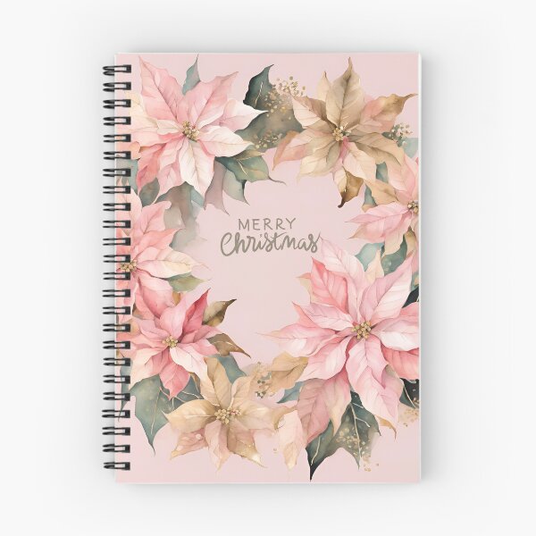 Item preview,   Advent Wreath, Poisettia, Poinsettia  Watercolor Florals Pattern  Green Pink Star of Bethlehem,Christmas  Romantic Elegant Pattern designed and sold by KolorellaS.