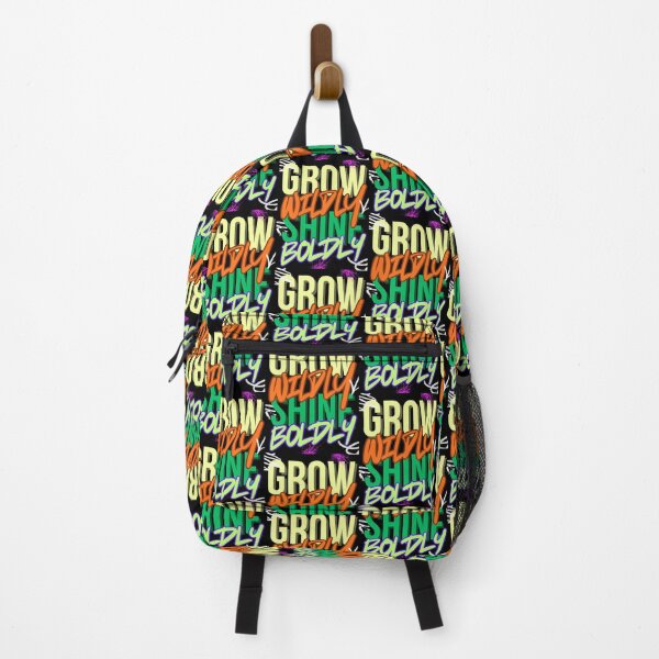 Item preview, Grow Wildly Shine Boldly - Vibrant Urban Graffiti Typography designed and sold by VibranPalette.