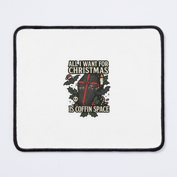 Item preview, All I Want For Christmas... Is Coffin Space designed and sold by ResinandRelics.