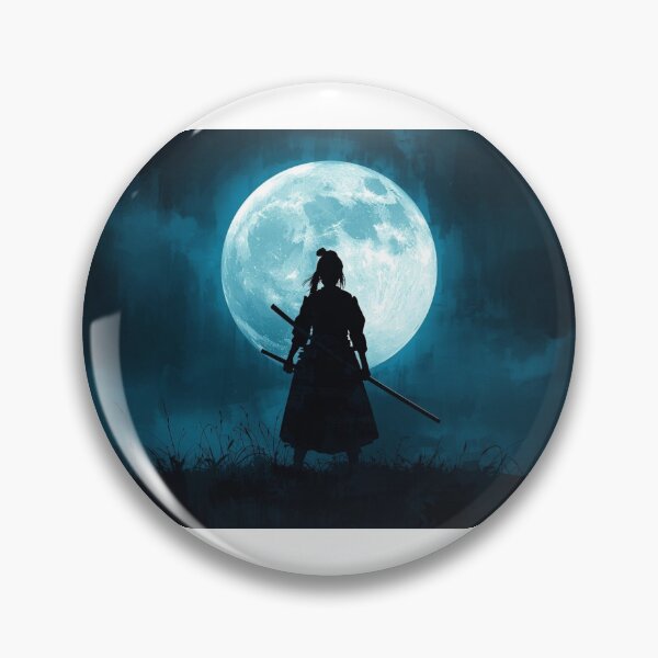 Item preview, Female samurai under blue moon designed and sold by OniBladeStudio.