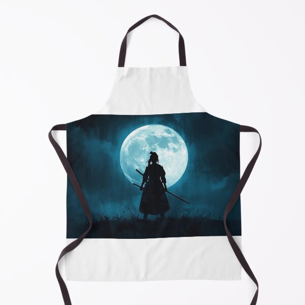 Item preview, Female samurai under blue moon designed and sold by OniBladeStudio.