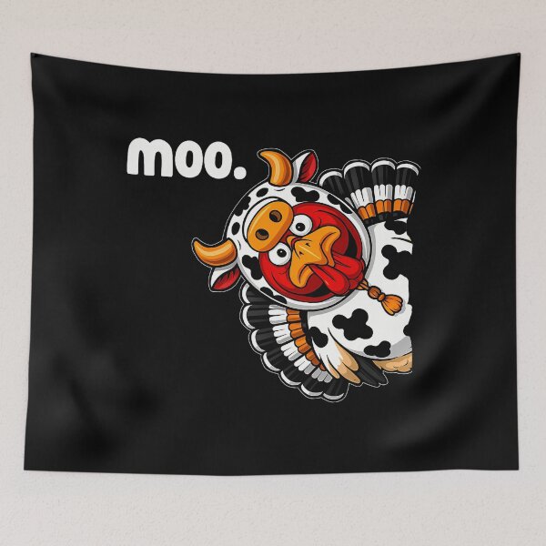 Item preview, 90s Cow Funny Thanksgiving Turkey Day Holiday Festive Moo designed and sold by rebeccathanuos.