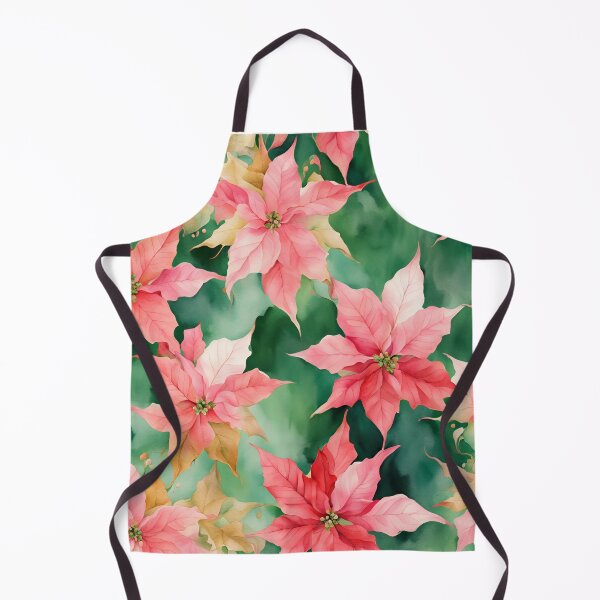 Item preview, Poisettia, Poinsettia Watercolor Florals Pattern Green Pink Star of Bethlehem,Christmas Romantic Elegant Pattern designed and sold by KolorellaS.