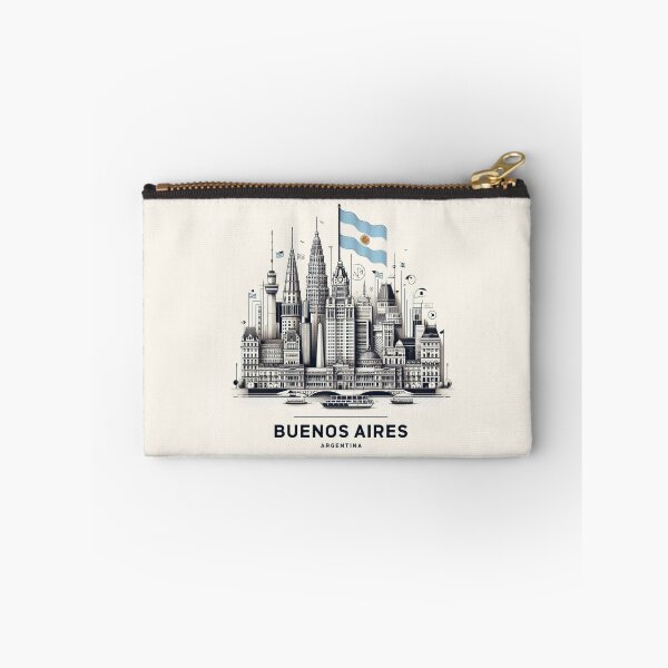 Item preview, Abstract Buenos Aires, Argentina with Flag designed and sold by Gaborai.