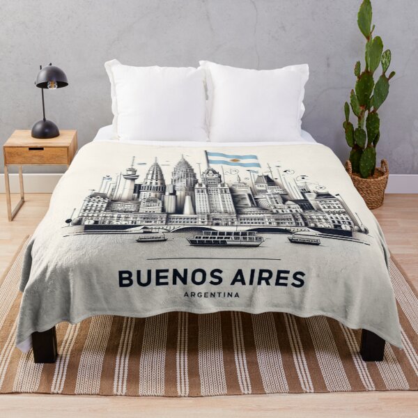 Item preview, Abstract Buenos Aires, Argentina with Flag designed and sold by Gaborai.