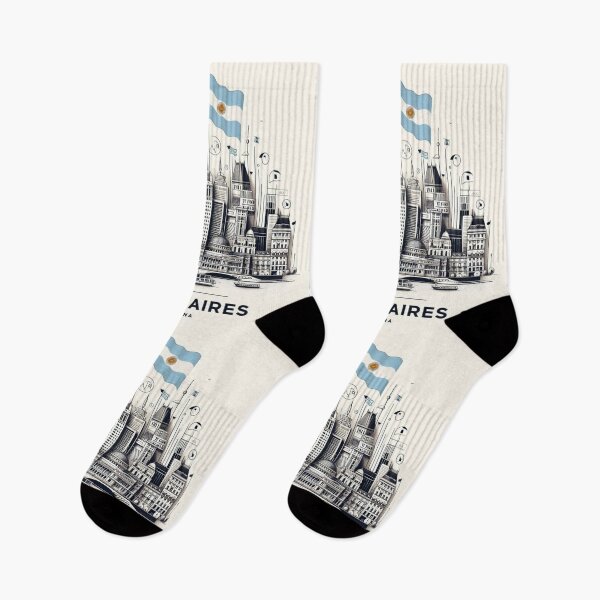 Item preview, Abstract Buenos Aires, Argentina with Flag designed and sold by Gaborai.