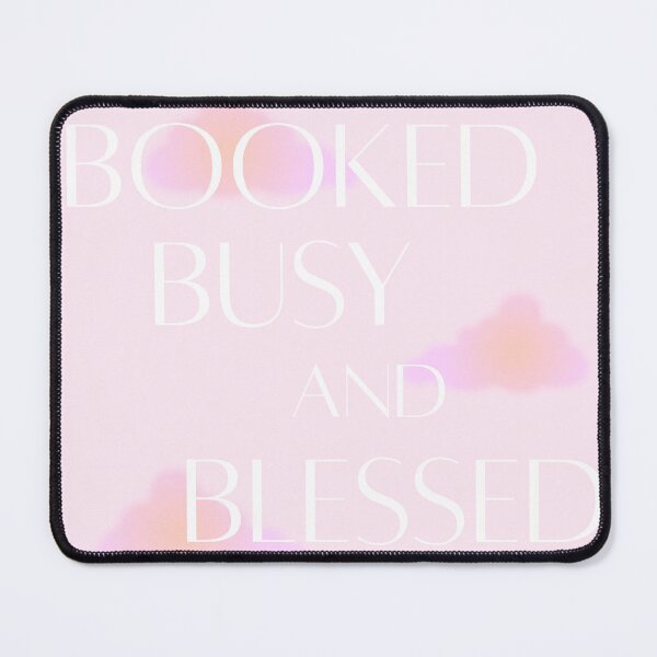 Item preview, Booked Busy and Blessed – Motivational Aesthetic Quote designed and sold by girlthoughts.
