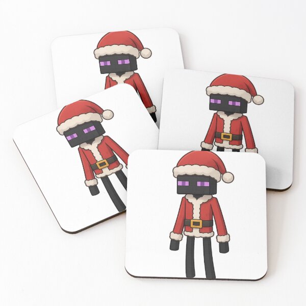 Item preview, Enderman Santa Claus, Minecraft Style! Blocky, Jolly & Ready for Christmas designed and sold by DibujandoPorfa.