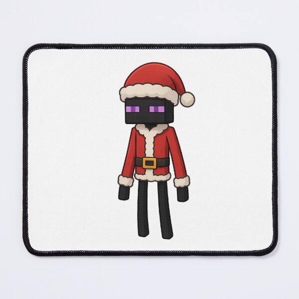 Item preview, Enderman Santa Claus, Minecraft Style! Blocky, Jolly & Ready for Christmas designed and sold by DibujandoPorfa.