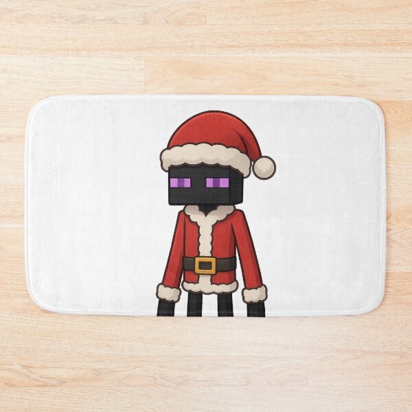 Item preview, Enderman Santa Claus, Minecraft Style! Blocky, Jolly & Ready for Christmas designed and sold by DibujandoPorfa.