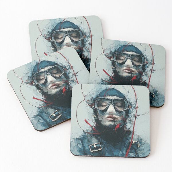 Item preview, Diver in Abstract Underwater Scene designed and sold by lautir.