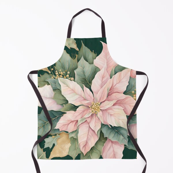 Item preview, Poisettia, Poinsettia Watercolor Florals Pattern Green Pink Star of Bethlehem,Christmas Romantic Elegant Pattern designed and sold by KolorellaS.