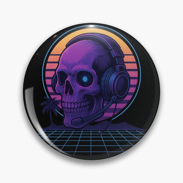 Artikelvorschau, Gaming-Headset – Neon-Retro-Gamer-Design entworfen und verkauft von FandomFunStudio.