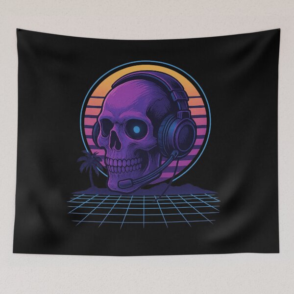 Item preview, Gamer Headset - Neon Retro Gamer Design designed and sold by FandomFunStudio.