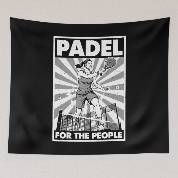 Item preview, Funny Padel Tennis For The People Vintage Propaganda Woman designed and sold by GrandeDuc.