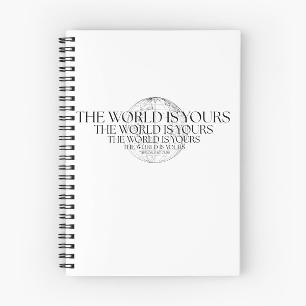 Item preview, The World Is Yours – Minimalist Motivational Quote designed and sold by girlthoughts.