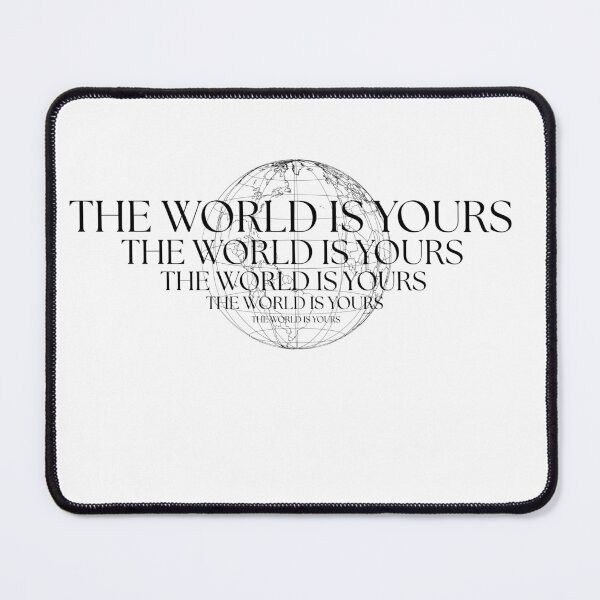 Item preview, The World Is Yours – Minimalist Motivational Quote designed and sold by girlthoughts.