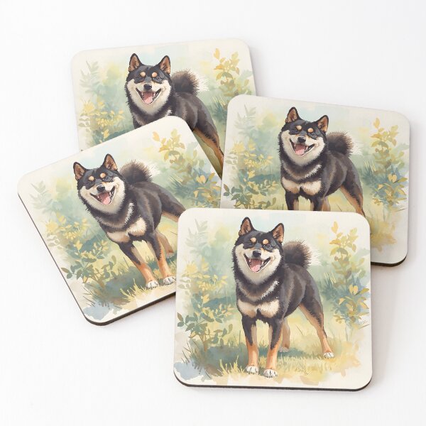 Item preview, Black Shiba Inu designed and sold by MoonMonkeyNbear.