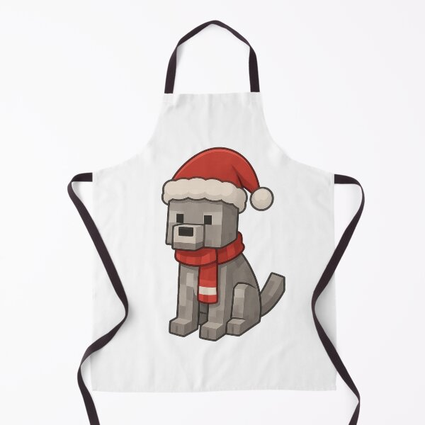 Item preview, Wolf Santa Claus, Minecraft Style! Blocky, Jolly & Ready for Christmas designed and sold by DibujandoPorfa.
