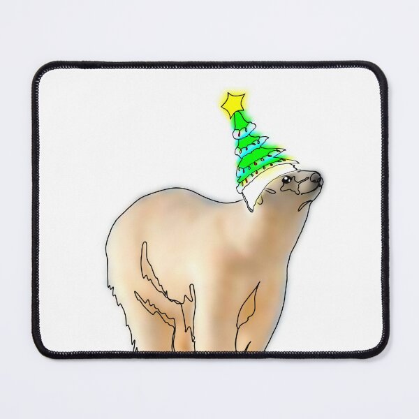 Item preview, Polar bear in Christmas tree hat - animalzinhats designed and sold by Ashley’sAnimalz.