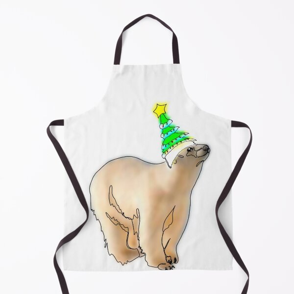 Item preview, Polar bear in Christmas tree hat - animalzinhats designed and sold by Ashley’sAnimalz.