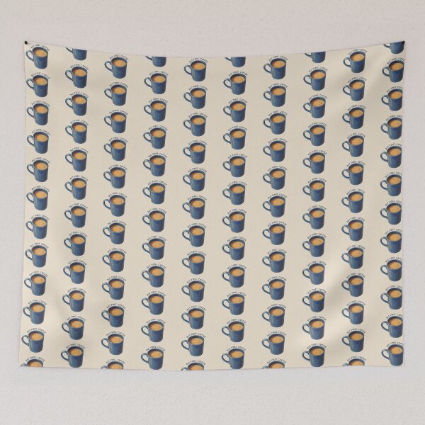 Item preview, But FIRST, Coffee, with Artwork of Blue Mug designed and sold by JoyfulWhimsy.