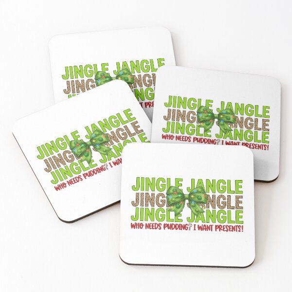 Item preview, Jingle Jangle Christmas Quote – Funny Bow Holiday Typography designed and sold by MiszungART.