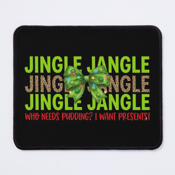 Item preview, Jingle Jangle Christmas Quote – Funny Bow Holiday Typography designed and sold by MiszungART.