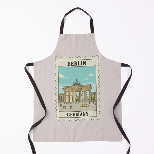 Item preview, Vintage Berlin Germany Brandenburg Gate Travel Stamp designed and sold by allaboutstamps.