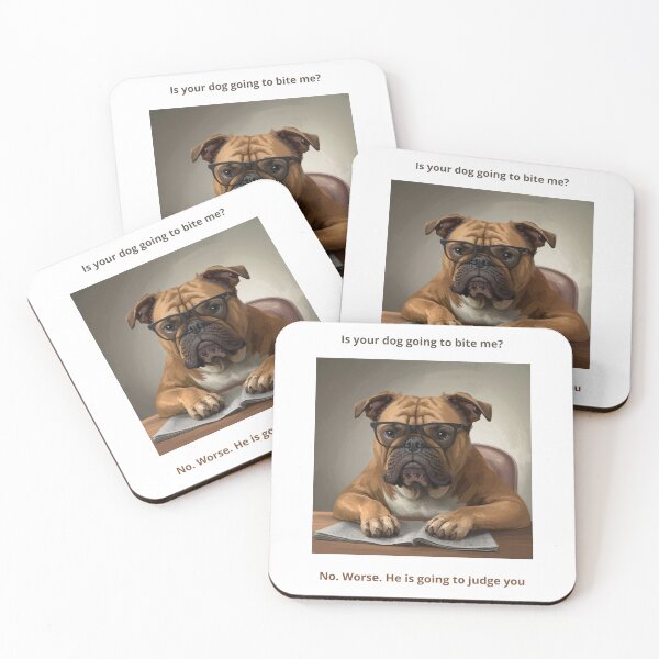 Item preview, Judgmental Dog designed and sold by AuraCraftMarket.