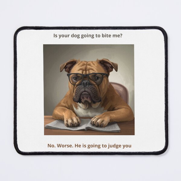Item preview, Judgmental Dog designed and sold by AuraCraftMarket.