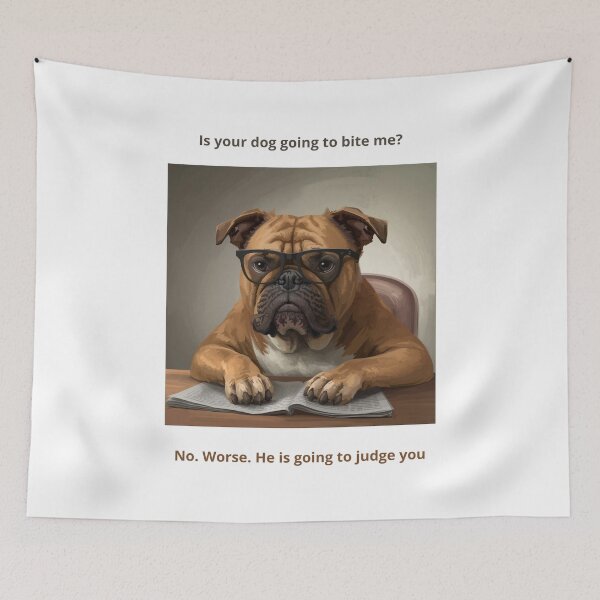 Item preview, Judgmental Dog designed and sold by AuraCraftMarket.