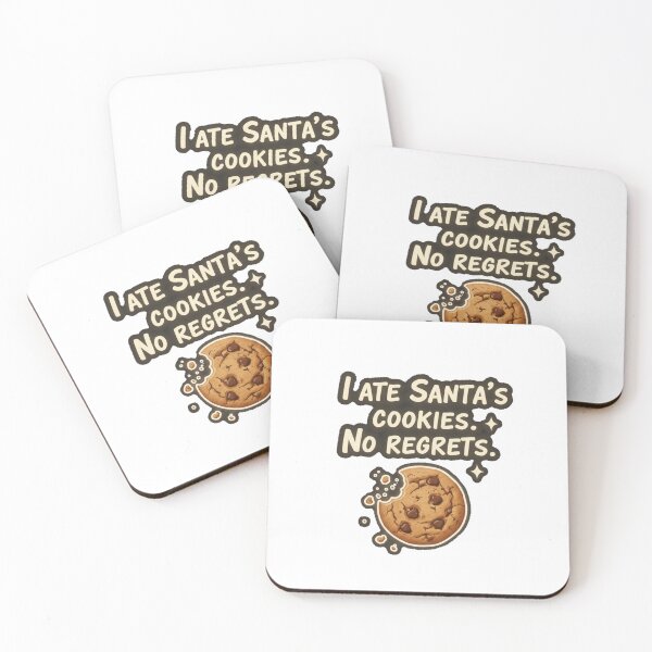 Item preview, I Ate Santa's Cookies, No Regrets | Funny Christmas Foodie Humor designed and sold by Thaliandra.
