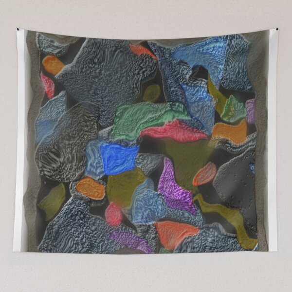 Item preview, abstract 5 dark gouache colorful geometric design designed and sold by SmashingDeals.